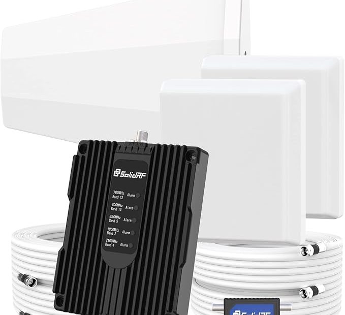 Solidrf Cell Phone Booster For Home Up To 8,000 Sq Ft