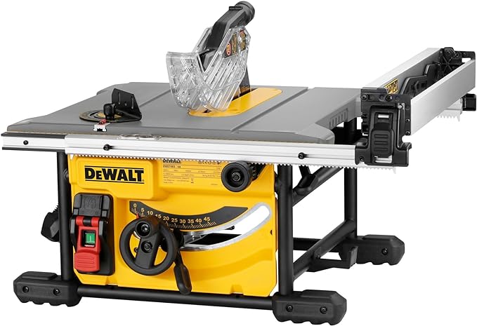 Dewalt Table Saw For Jobsites, 8 1/4 Inch, 15 Amp (dwe7485)