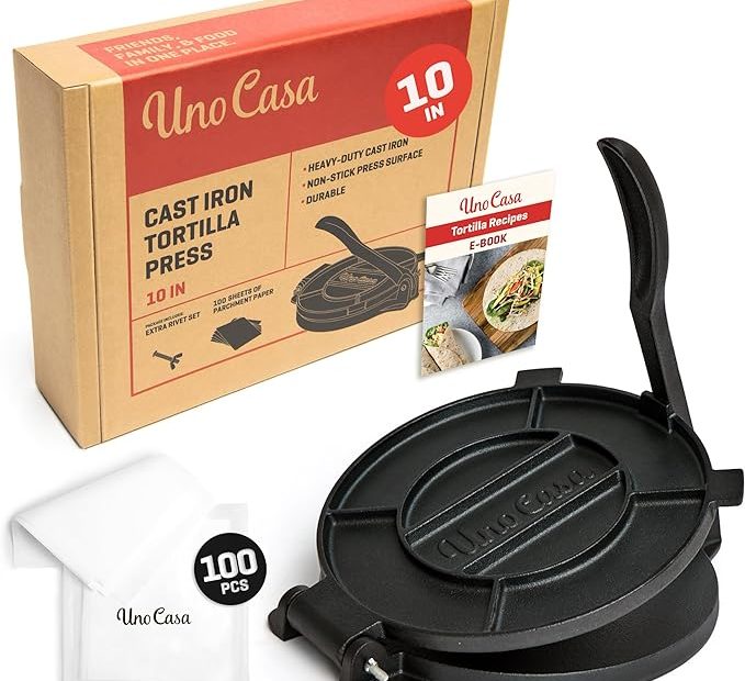 Uno Casa Cast Iron 10 Inch Tortilla Press